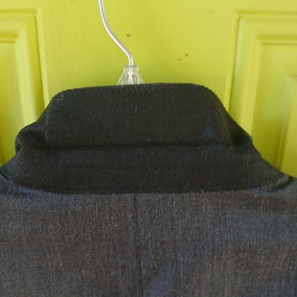 Banana Republic 46R Gray Wool blend Suit Jacket Tailored Slim Fit Made in Egypt - Picture 15 of 16